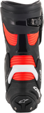 ALPINESTARS SMX+ Boots - Black/White/Red Fluorescent - US 6.5 / EU 40 2221019-1231-40