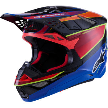 ALPINESTARS Supertech M10 Helmet - MIPS® - Era - Gloss Blue/Red/Yellow Fluo - XS 8301223-7356-XS