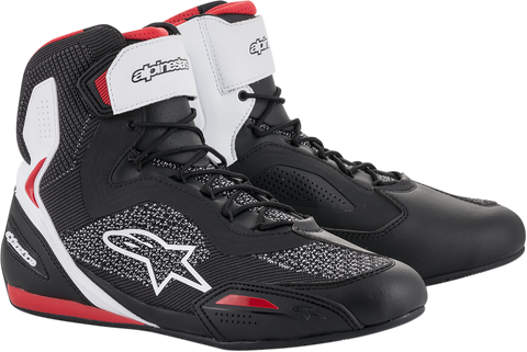 ALPINESTARS Faster-3 Rideknit® Shoes - Black/White/Red - US 12.5 2510319123-12.5