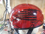 Crimson Tide and Military themed helmet
