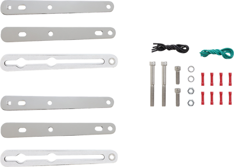 SADDLEMEN Turn Signal Relocation Kit - Sportster - Chrome 2020-0349