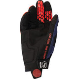 ALPINESTARS Pro-Dura Gloves - Navy/Hot Orange/White - Small 3560425-7162-S