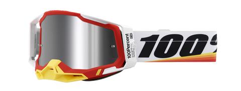 100% Racecraft 2 Goggles - Arsham Red - Silver Flash Mirror 50010-00016