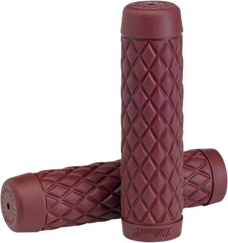 BILTWELL Grips - Torker - 1" - Oxblood 6705-0301