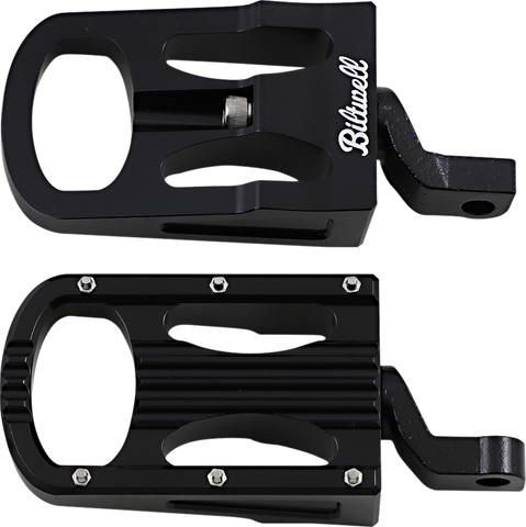 BILTWELL XL Step Footpegs - Black 7006-203-02