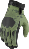 ICON Hooligan™ CE Gloves - Green Camo - XL 3301-4405