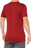 100% Searles Tech T-Shirt - Brick - Small 35027-068-10