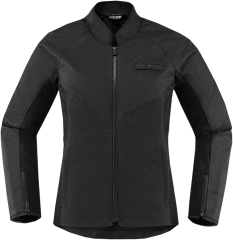 ICON Women's Hooligan Perf Jacket - Stealth - XL 2822-1333