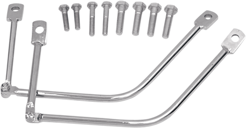 SADDLEMEN Metric Saddlebag Support - Chrome 3501-0345