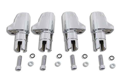 Chrome Aluminum Alloy Tappet Block Set - V-Twin Mfg.