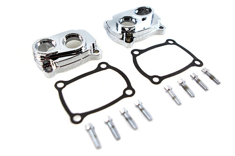 Jims M8 Low Profile Billet Tappet Cover Kit Chrome - V-Twin Mfg.