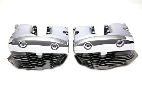 Cylinder Head Set with Chrome Rocker Box - V-Twin Mfg.