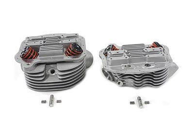 Panhead Cylinder Heads with Valves - V-Twin Mfg.