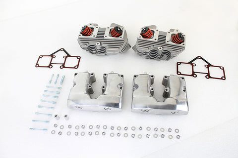 Cylinder Head Set with Polished Rocker Box - V-Twin Mfg.