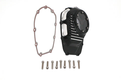 M8 Clarity Cam Cover Black - V-Twin Mfg.