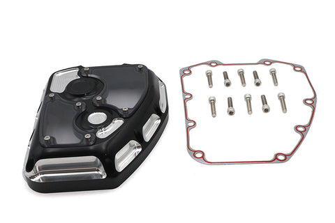 CNC Clarity Cam Cover Black - V-Twin Mfg.