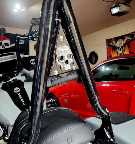 Backrest plate (Souixxcide choppers) 3D ancient skull