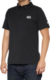 100% Corpo Polo Shirt - Black/White - 2XL 35019-011-14