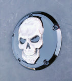 3D Skull Harley derby cover