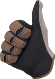 BILTWELL Moto Gloves - Coyote/Black - Large 1501-1301-004