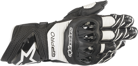 IN STOCK ALPINESTARS GP Pro RS3 Gloves - Black/White - Medium 3556922-12-M