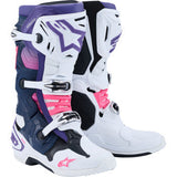 ALPINESTARS Tech 10 Boots - White/Violet/Navy/Pink Fluorescent - US 8 / EU 42 2010020-2780-8