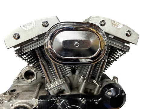 XL Shovelhead Rocker Box Cover Set Natural Cast - V-Twin Mfg.