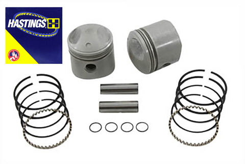 Replica 74 inch Overhead Valve Piston Set .070 Oversize - V-Twin Mfg.