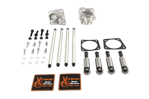 Sifton Solid Tappet Kit Alloy Finish - V-Twin Mfg.