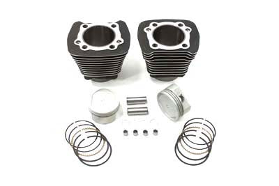 883cc to 1200cc Cylinder and Piston Conversion Kit Black - V-Twin Mfg.