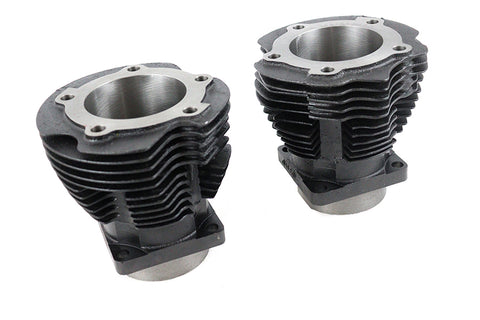 Replica 74 inch Knucklehead Cylinder Set Black - V-Twin Mfg.