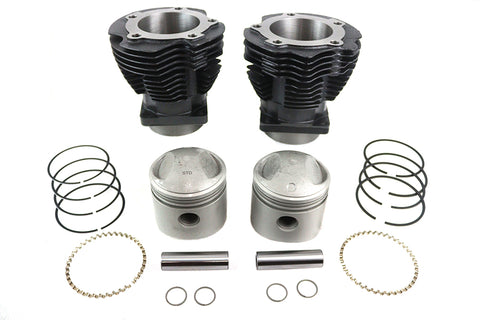 Replica 74 inch Knucklehead Cylinder Kit Black - V-Twin Mfg.