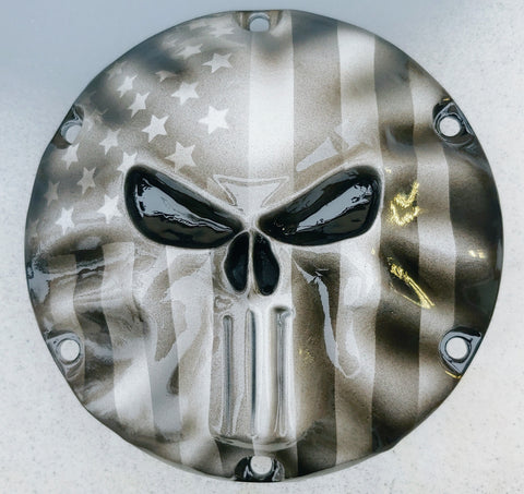Sportster Punisher American Flag Harley derby cover