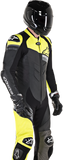 ALPINESTARS GP Plus Venom 1-Piece Leather Suit - Black/Yellow Fluorescent/Gray - US 48 / EU 58 3150818-1511-58