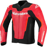 ALPINESTARS Jacket Lthr Gp Force Air Flo Rd/Rd Fl 48 3100326-3155-48