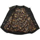 Tactical Emerald Men’s Motorcycle Leather Vest