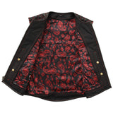 Tactical Emerald Men’s Motorcycle Leather Vest