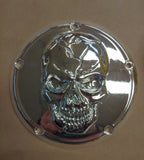 Chrome 3D skull derby Cover