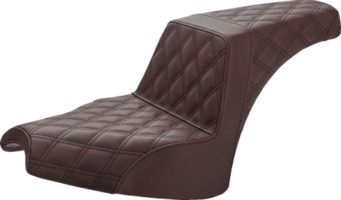SADDLEMEN Step Up Seat - Full Lattice - Brown - Chief I21-04-175BR