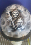 Harley Half Motorcycle Grimm Reaper helmet