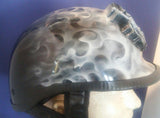 Harley Half Motorcycle Grimm Reaper helmet