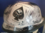 helmet WW2 Helmet with USMC and Deadman's ace