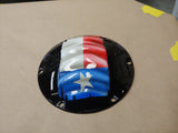 3D tattered Texas flag derby cover
