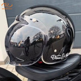 Retro Bubble Shield Visor – Three-Buckle Design