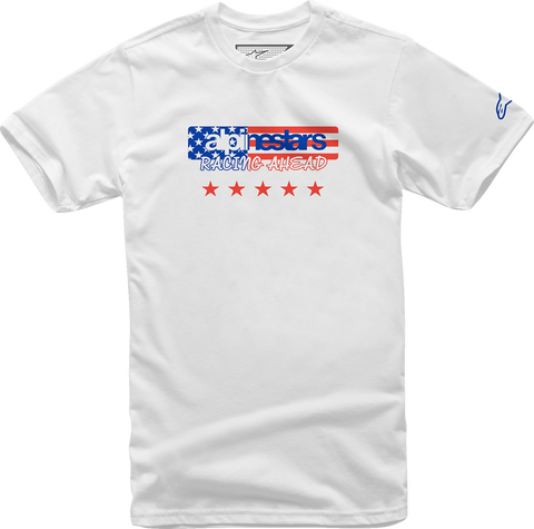 ALPINESTARS USA Again T-Shirt - White - XL 12137261020XL