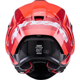 ALPINESTARS  Supretech R10 Helmet - 22.06 - Arius - Gloss - Black/White/Double Red - Large 8203926-1683-L