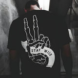 Style and Fashion Graphic Cotton T-shirt For Biker