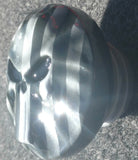 3D skull and flag on Harley touring fuel cap