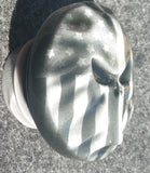 3D skull and flag on Harley touring fuel cap