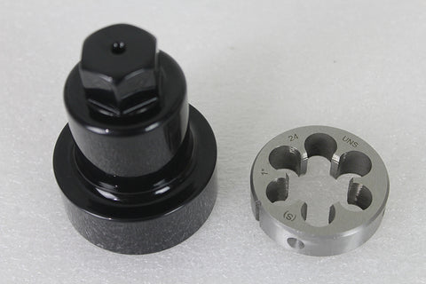 Universal Fork Stem Die Tool With Holder - V-Twin Mfg.